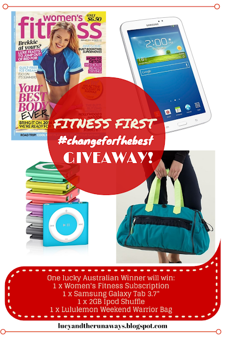 Fitness First Australia Giveaway #changeforthebest 2014