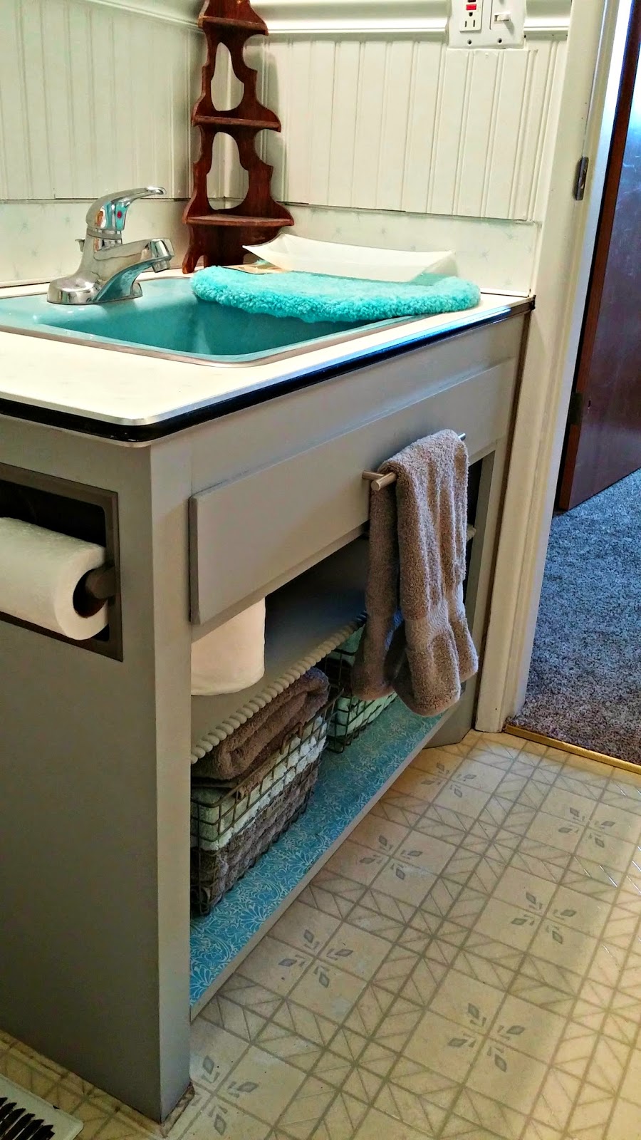 Main Bathroom Redo Updating a Dated Vanity Little Vintage Cottage