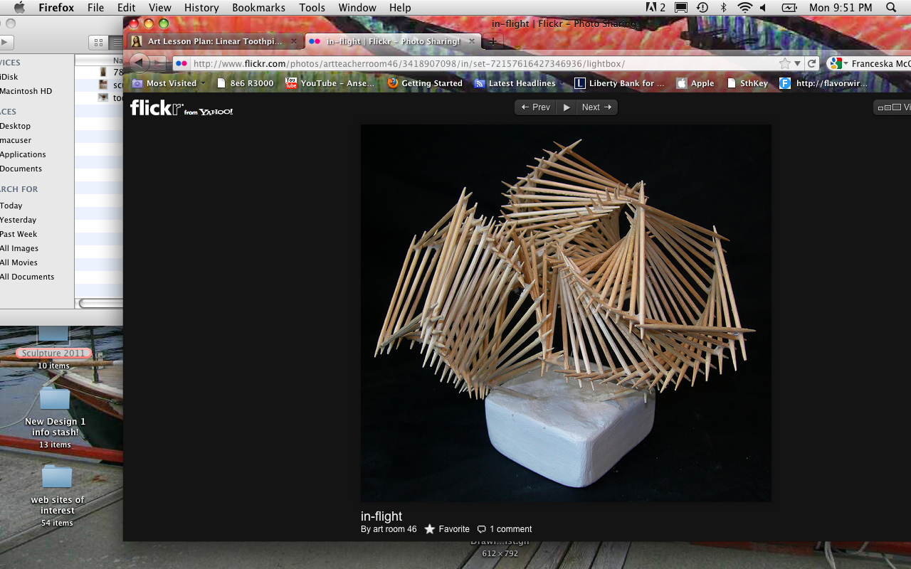 WAY WAC WA ART TOOTHPICK SCULPTURE