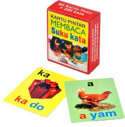 Kartu Pintar Membaca Suku Kata