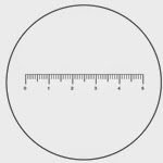 Microscope ruler reticule
