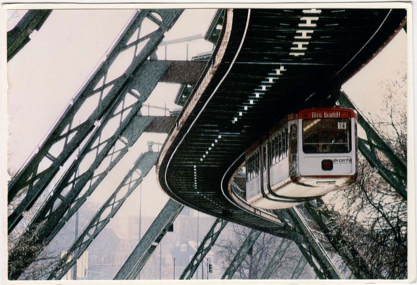 One Postcard a Day Wuppertal Suspension Railway