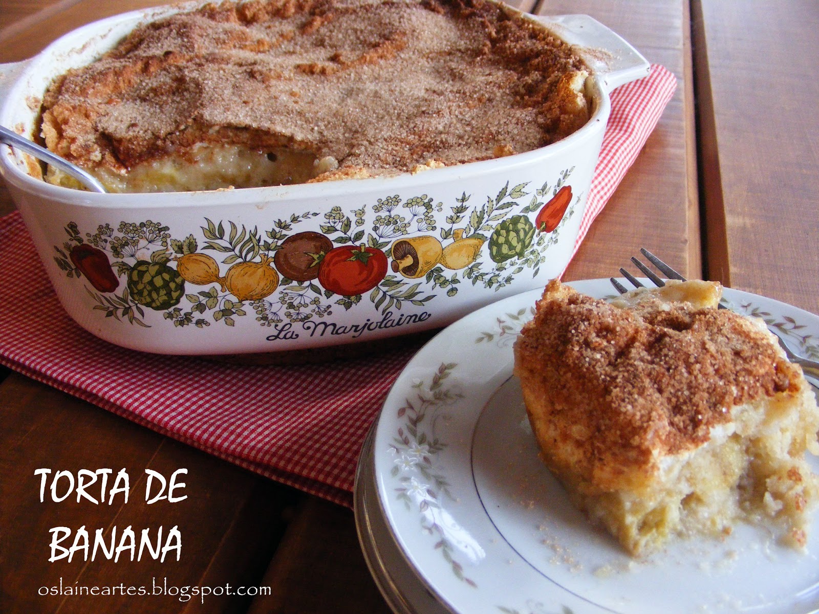 Torta de Banana Caramelo e Sal