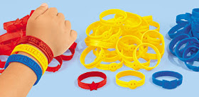photo of: Children's Wrist Bands for Quick ID on the Playground