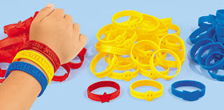 photo of: Children's Wrist Bands for Quick ID on the Playground