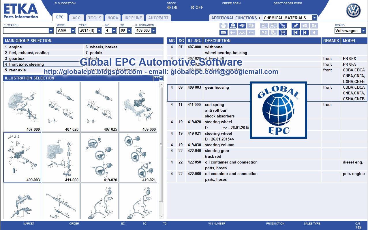 Vw parts software etka