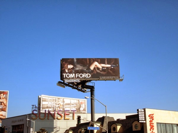 Tom Ford Spring 2014 billboard Sunset Strip Tom Ford Spring 2014 billboard