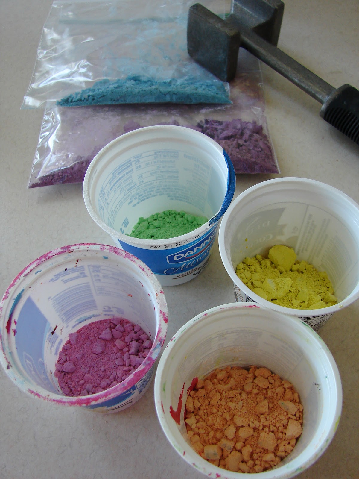 mk inspired DIY Sidewalk Chalk Paint