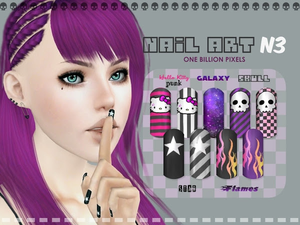10. "Sims 3 Nail Art Custom Content" - wide 2