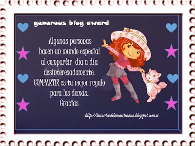 Premio "Generous Blog Award"