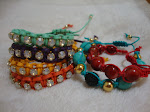 PULSEIRAS DE STRASS DE CORES E SHAMBALAS !