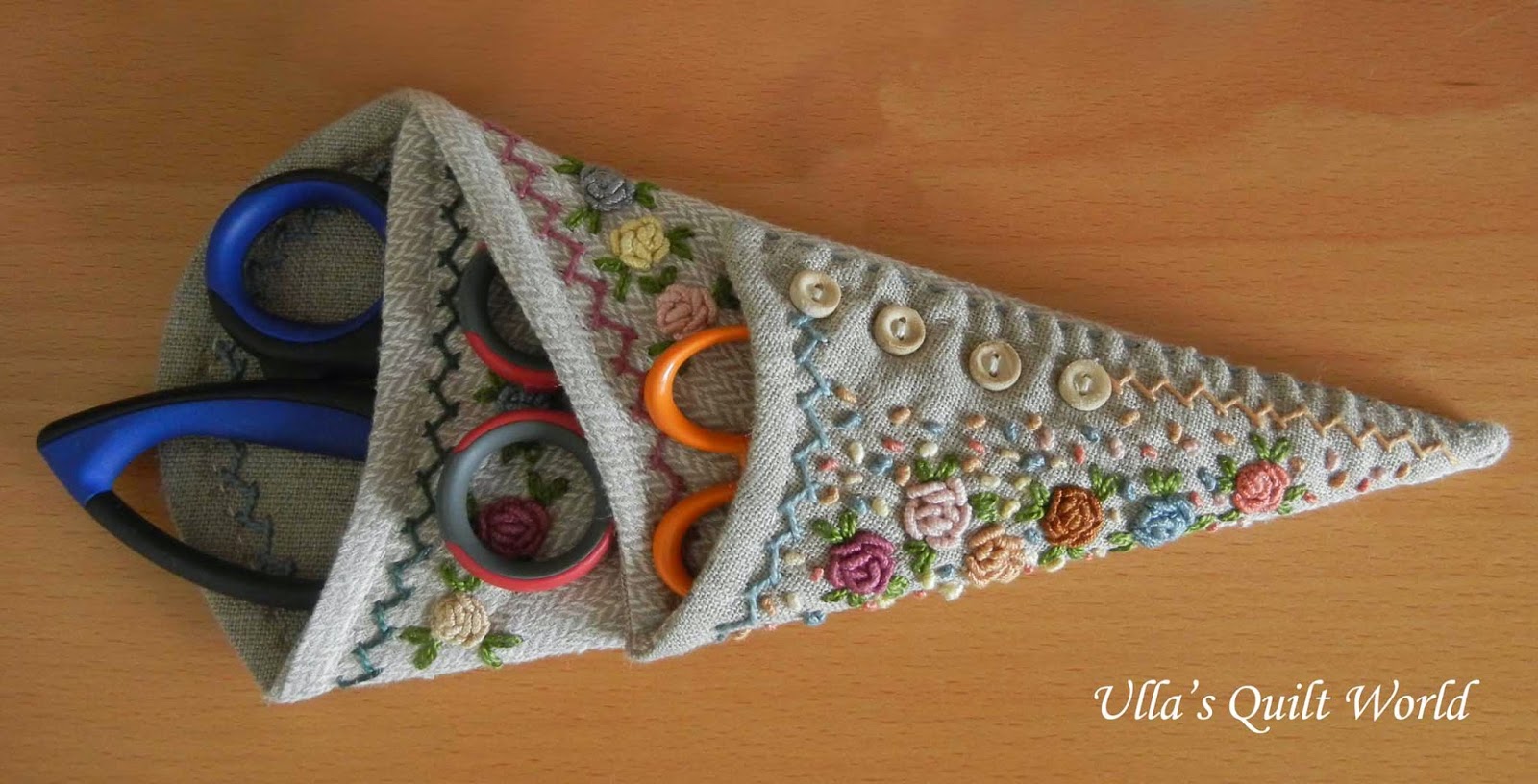 Ullas quilt world scissor case quilt hubos Ullas quilt world scissor case quilt hubos