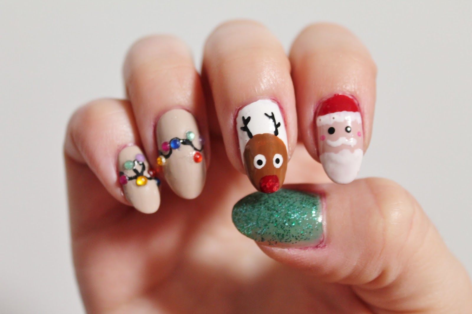 2. "Christmas Nail Art Designs with Santa Claus" - wide 6