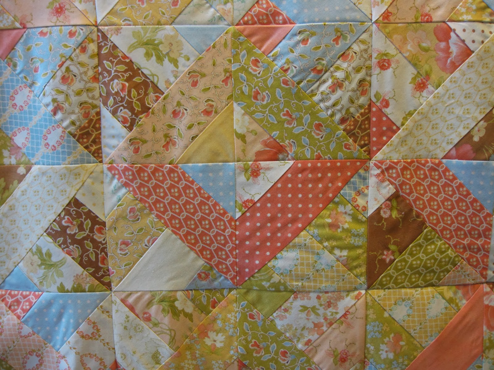 Millie's Quilting String and Rail Fence quilts