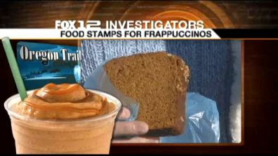 oregon food stamps used for starbucks frappuccinos