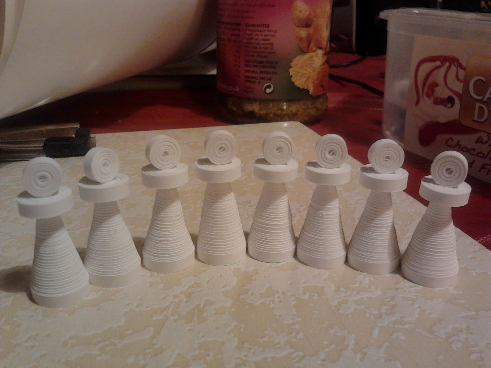 Quilling Me Softly Quilling Chess Set