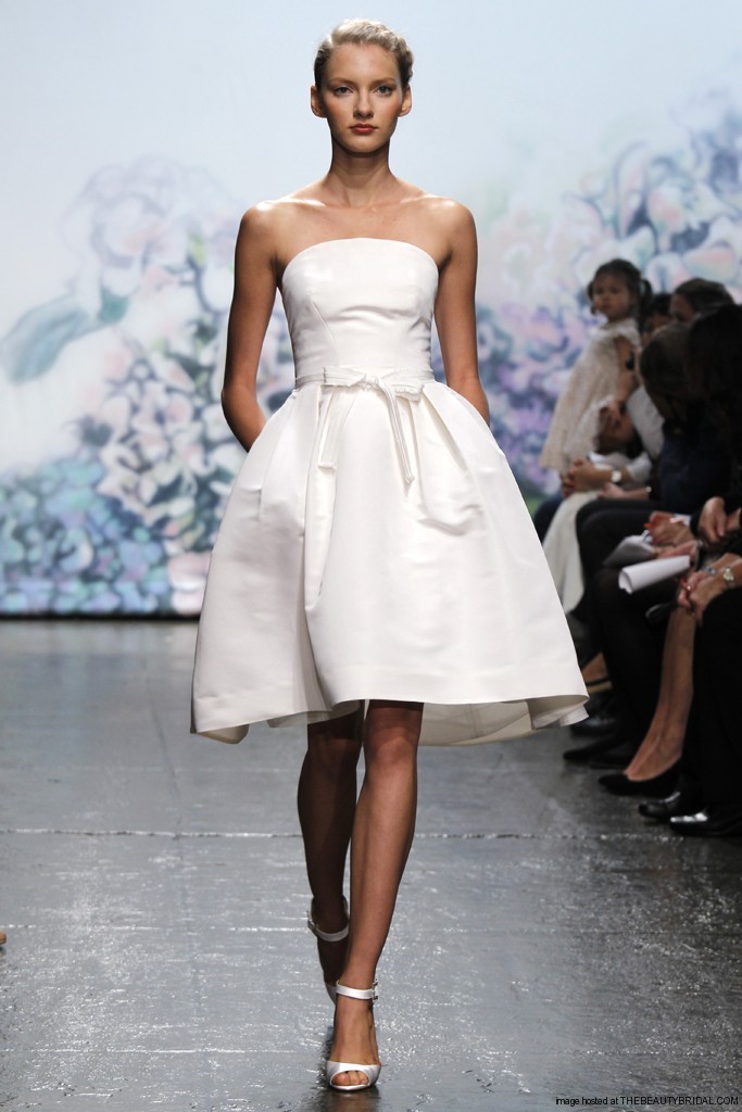 Monique Lhuillier Lili 2017 Short Wedding Dresses Pocket