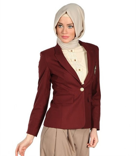 model blazer wanita muslimah 2017/2018 model blazer wanita muslimah 2017/2018