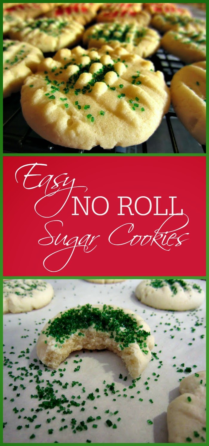 Easy No Roll Sugar Cookies Renee's Kitchen Adventures