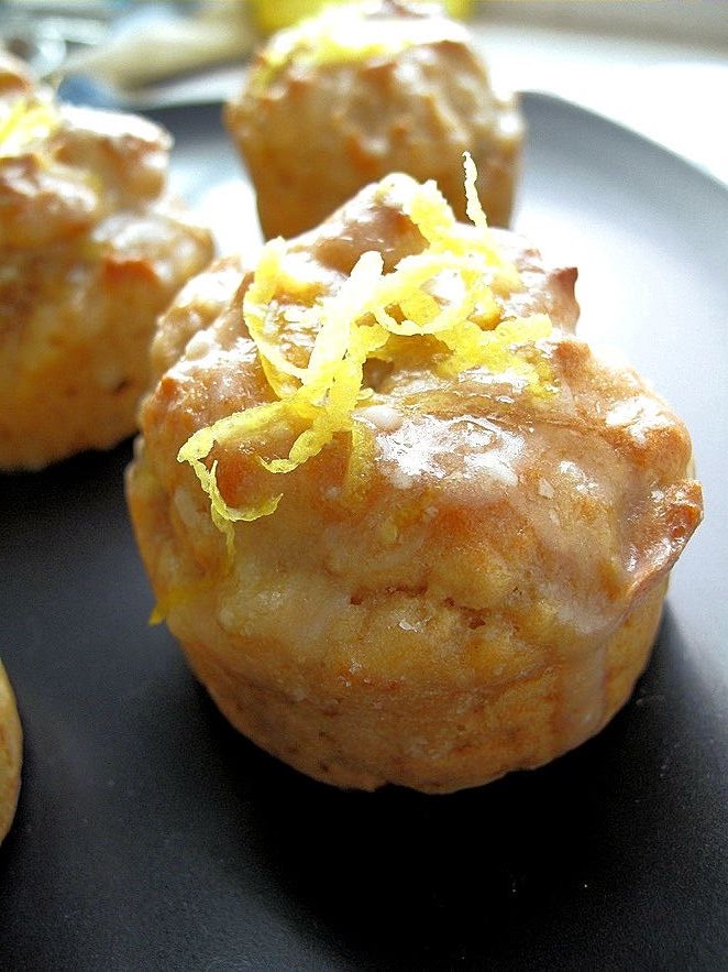 Foodiva's Kitchen Muffin Monday Pineapple JamFilled Muffins with Luscious Lemon Glaze