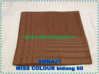 tudung MISS COLOUR bidang 60 plain