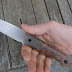 Sold: TLIM bushcraft knife in micarta and spalted Apple