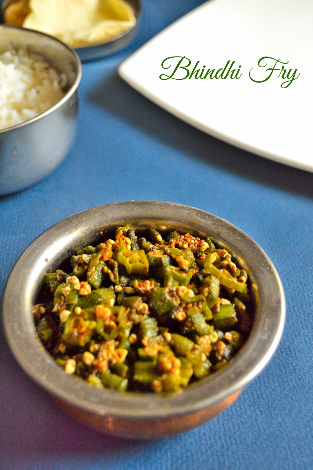 how to make ladies finger fry or poriyal, crispy golden bhindi fry recipe,okra recipes