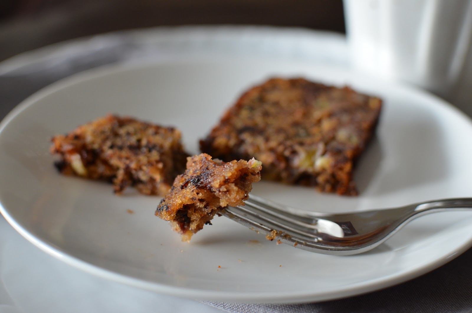 Playing with Flour Banana bread with toasted walnuts