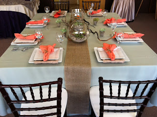 Party Productions: Burlap on Your Table!