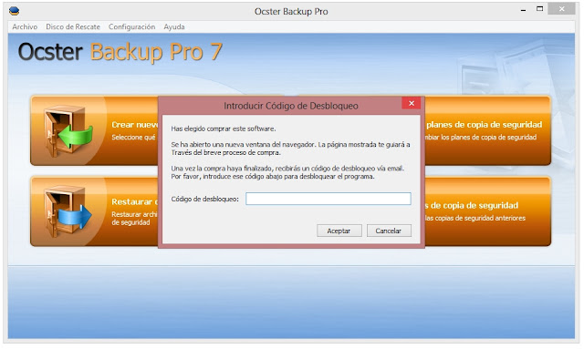 Ocster Backup Pro v7.10 Final Español 2013