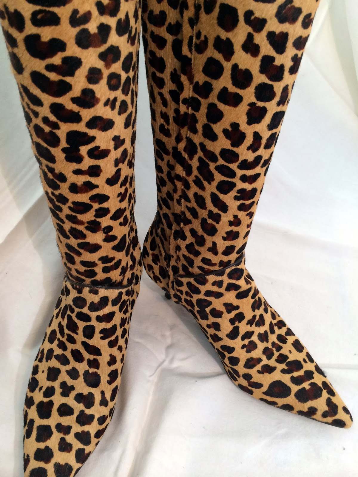 animal print tall boots