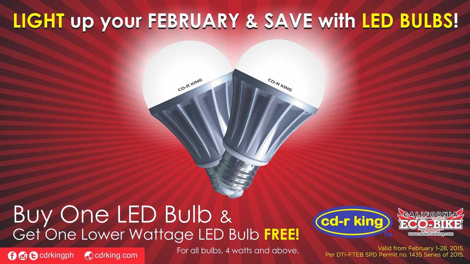 CD-R King LED Light Bulbs for a lot Less! CD-R King LED Light Bulbs Buy One, Take One Promo