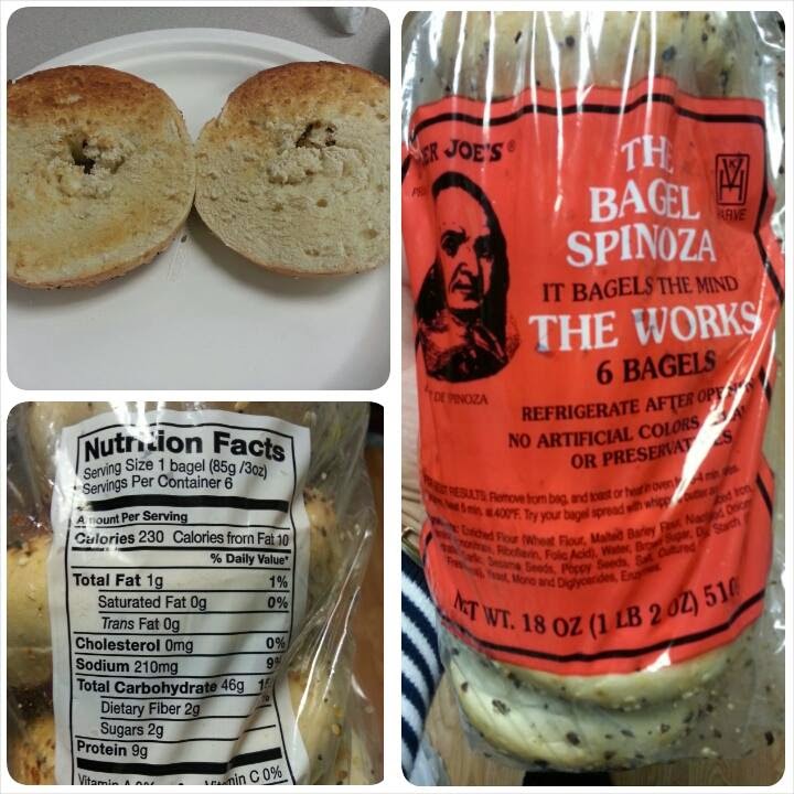 Shannon's Lightening the Load Trader Joe's The Bagel Spinoza The Works