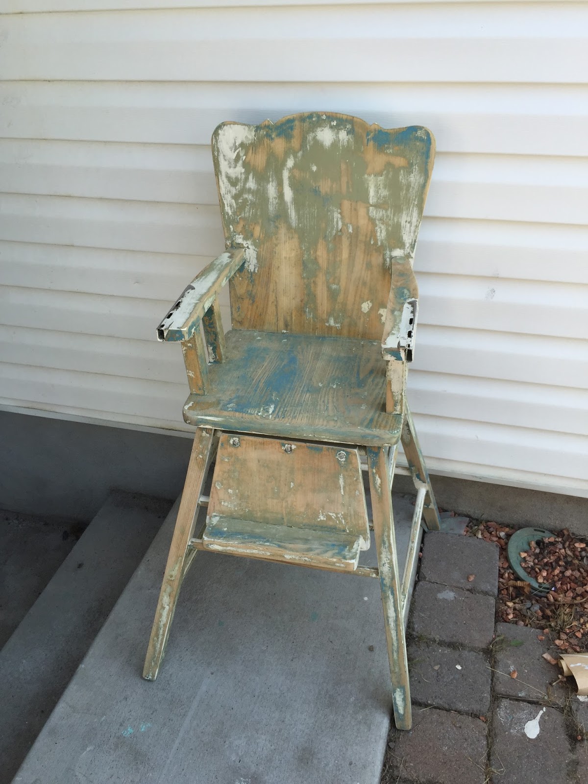 Start at Home Painted High Chair