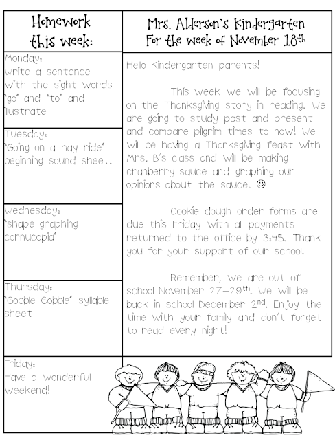 Thanksgiving homework packet - Rowdy in Room 300