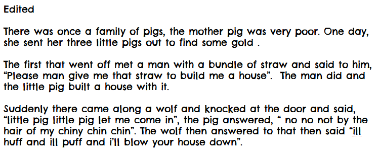 Little Pigs Capital Letters Little Pigs Capital Letters