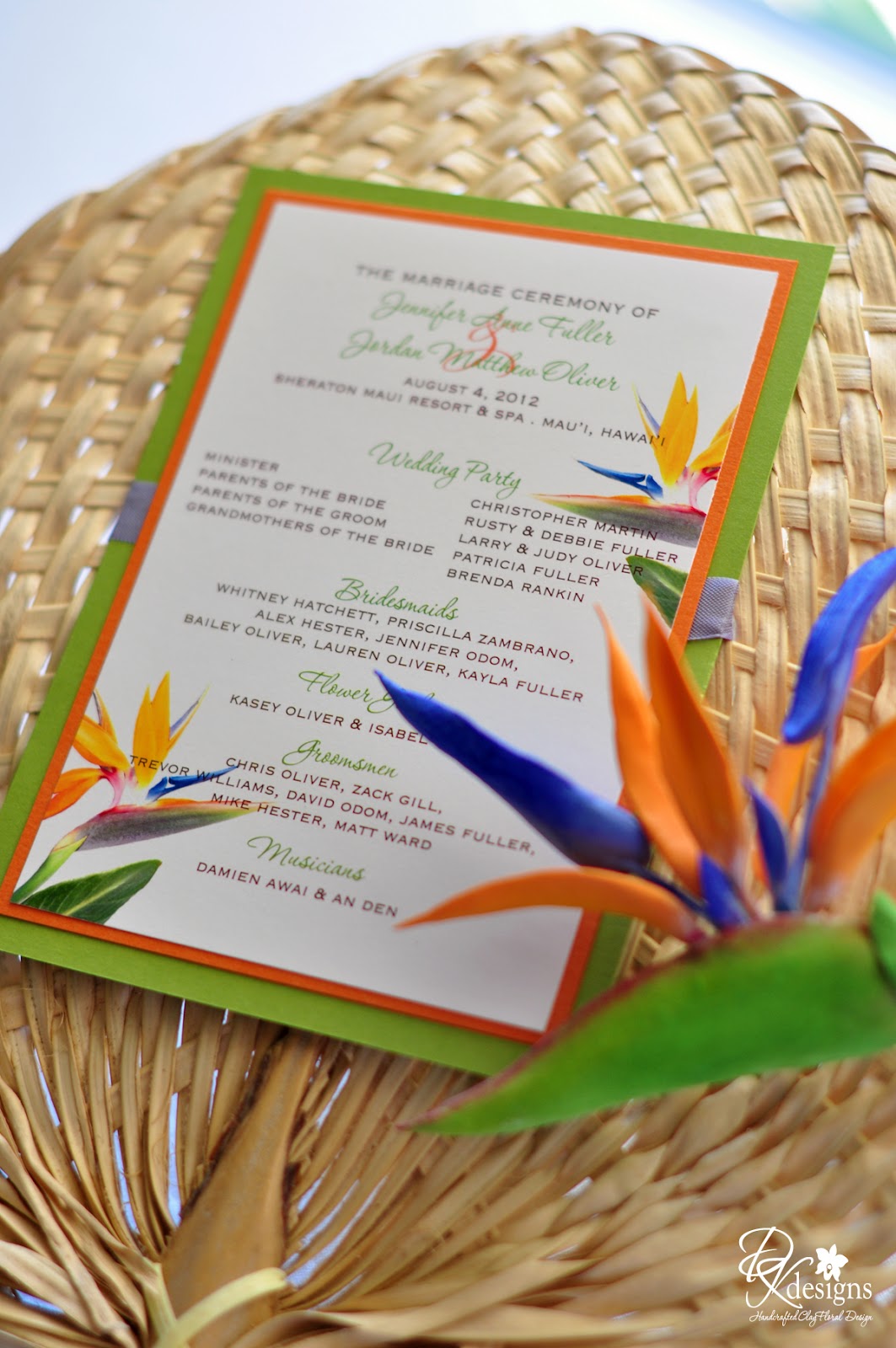 Bird Of Paradise Themed Wedding Dk Designs Making 60 Bird Of Paradise Was Very Time Consuming With The Various Elements And Painting I M Quite Hy Results