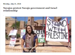 Navajos protest Navajo government's relationship with Israel