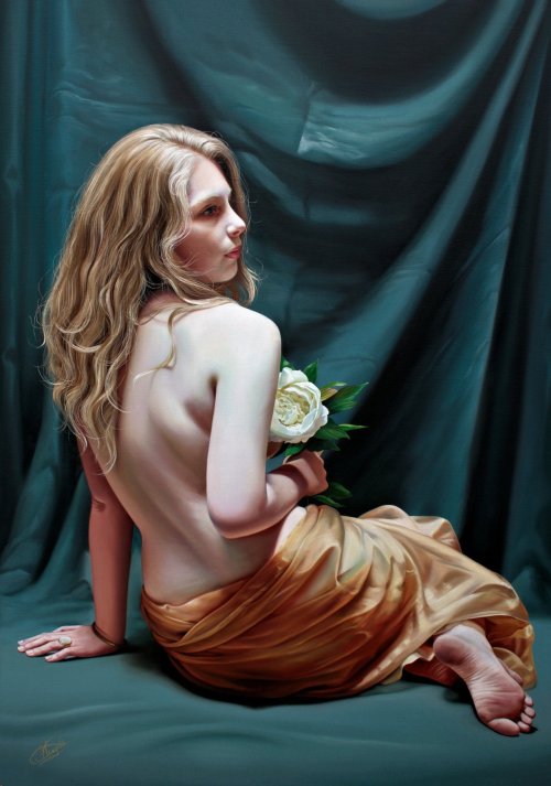 Christiane Vleugels raipun deviantart pinturas hiper realistas retratos mulheres lindas