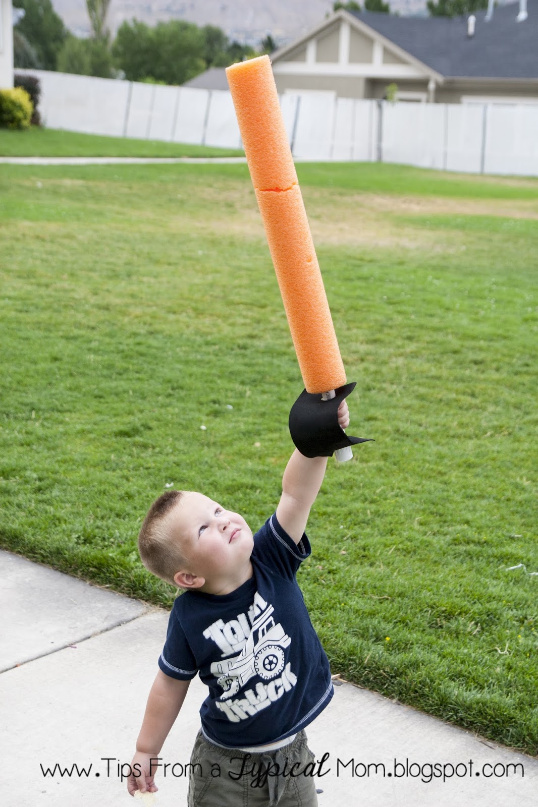 {DIY} PVC Pipe & Foam Sword Tips from a Typical Mom
