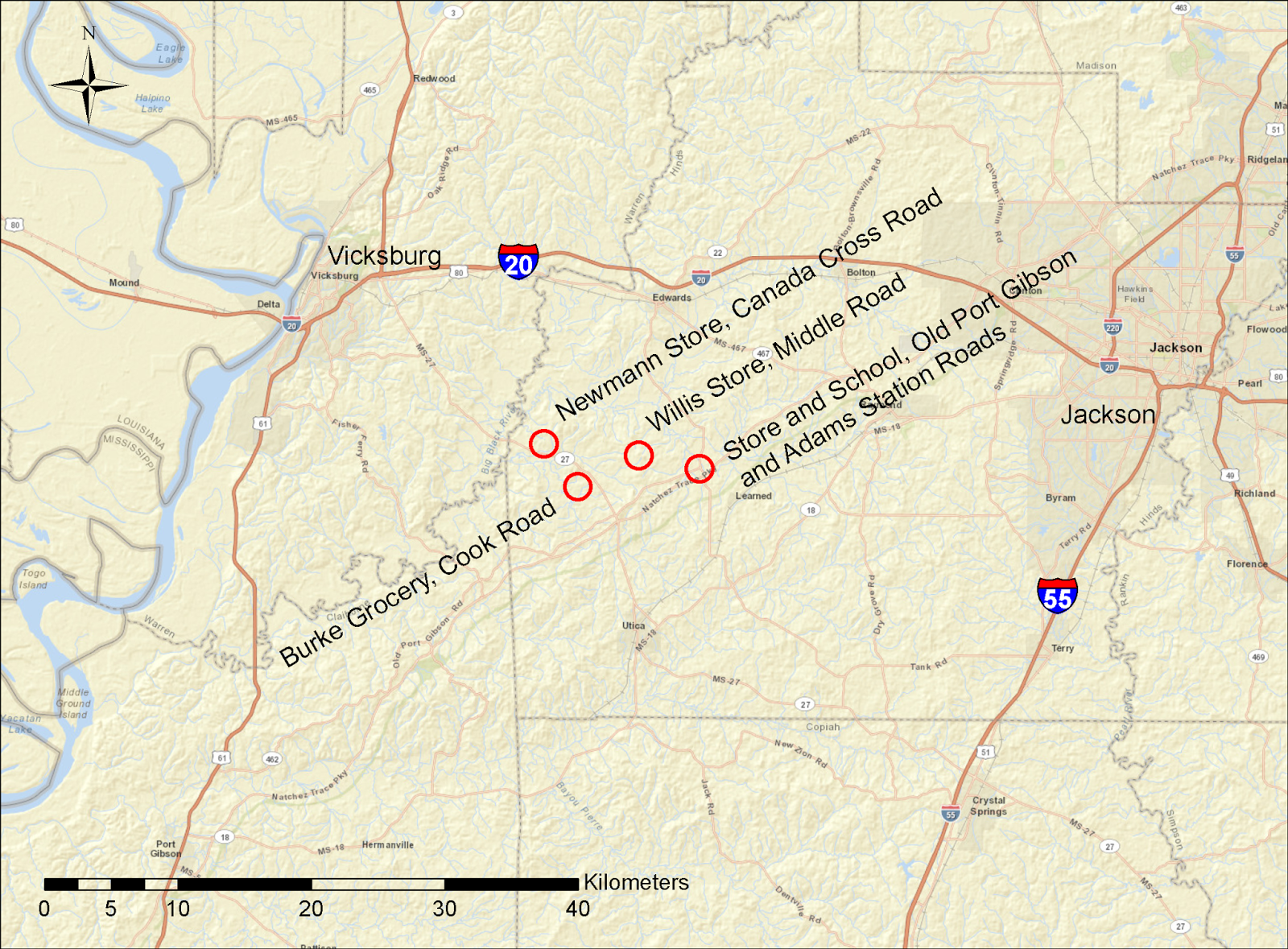Urban Decay Newman Plantation Store, Edwards, Mississippi