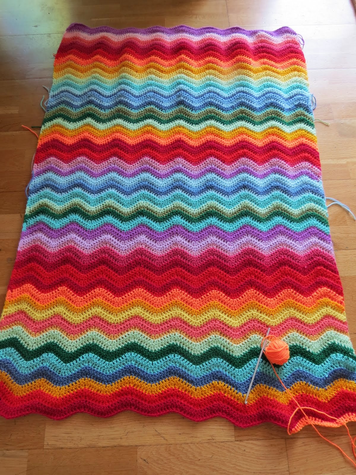 Rainbow Ripple Blanket