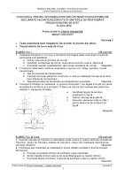 Subiecte titularizare chimie industriala 2010