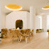 Bright Color Scheme Interior in Yellow Beige Eggs Colors