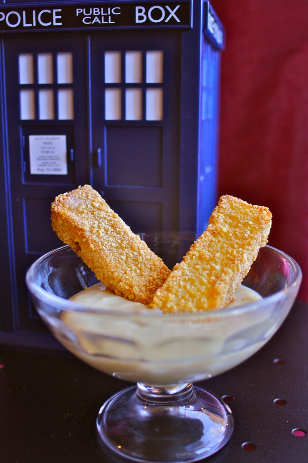 Goodness Gracious "Fish Fingers" and Custard