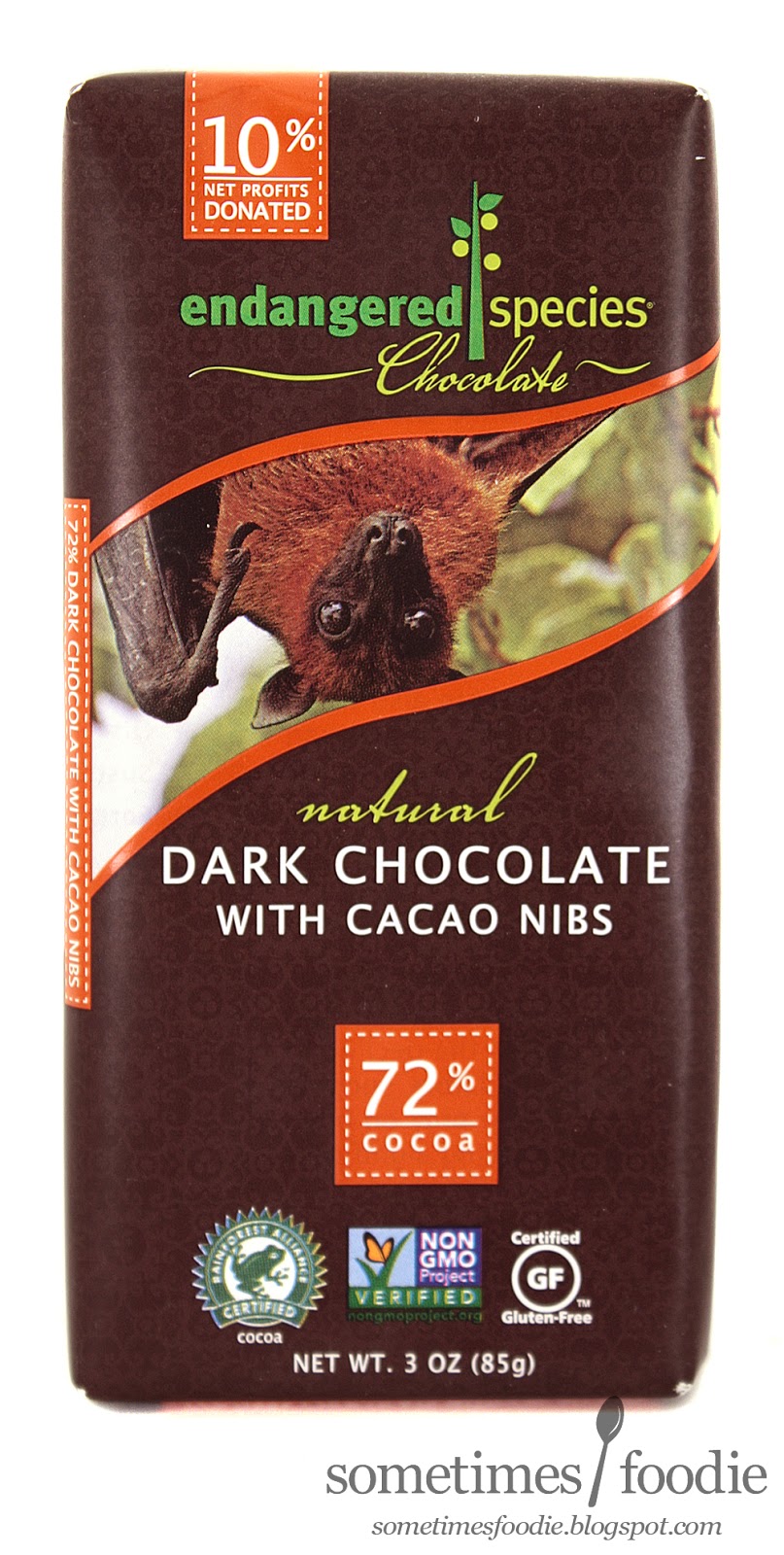 Sometimes Foodie Endangered Species Chocolate Dark Chocolate w/Cacao