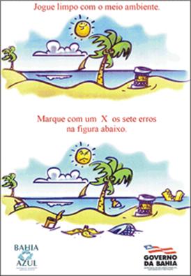 Educação, Saúde e Meio Ambiente: PRAIA (JOGO DOS 7 ERROS)