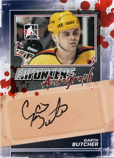Garth Butcher Vancouver Canucks Hand Signed 1990 Upper Deck Hockey
