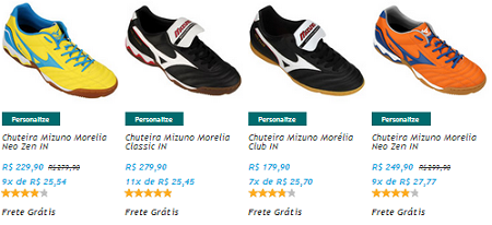 melhores marcas de chuteiras futsal