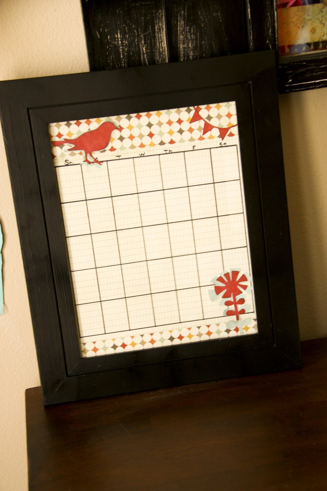 Kaminski's Creations Dry Erase Calendar
